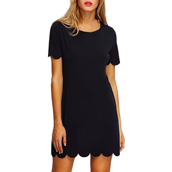 ROMWE Dresses & Skirts - Romwe scalloped edge dress.